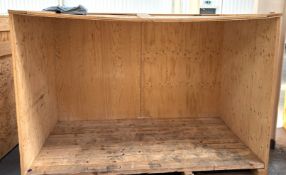 1 x Large Heavy Duty Wooden Shipping / Storage Crate - Ideal for Shipping or Transport Company
