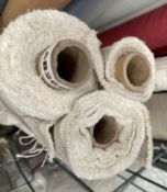 1 x Lot Of A Quantity Of 3 X Rolls Of Andrew Martin ‘Papaggo’ Upholstery Fabric In Oat, Comprising