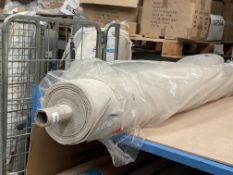 1 x Full Roll Of Upholstery Fabric By Mobus Fabrics Ltd, “Willow Dusty” Approx. 25.10 Metres X 138Cm