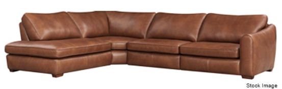 1 x Cove Luxury Leather Upholstered Modular Corner Sofa - Original Price £6,550