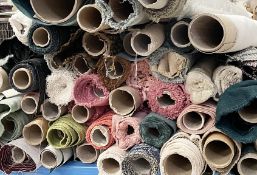 35 x Assorted Short Rolls of High-Quality Commercial Grade Upholstery Fabric in Approx. 1 to 2.5
