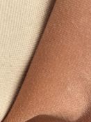1 x 9M Roll Of Linwood Upholstery Velvet In A Blush Pink Coral Tone, Featuring A Soft Pile Finish