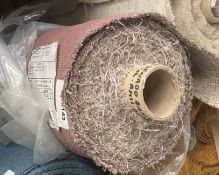 1 x Roll of ‘Senado Basic’ Commercial Upholstery Fabric in Mauve - Approx. 16m - Ref: EAM142 -