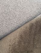 1 x 13.7M Roll Of Linwood Upholstery Fabric In ‘Lunar’ Design, A Neutral Textured Chenille-Style