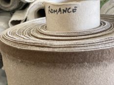 1 x Roll of ‘Romance Fog’ Textured Upholstery Fabric - Approx. 19.7 Metres Long - FR - Commercial