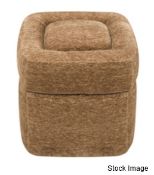 1 x Luxury Storage Seat, Upholstered in a Premium 'Fennock Coffee' Fabric - Original Price £465.00