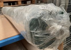 1 x 17M Roll Of Velluto ‘Viridian’ Fr Upholstery Fabric In Deep Green Colourway. Soft-Touch Velvet