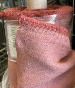 1 x 11.1M Roll Of Upholstery Fabric By Loaf, “Clever Slubby Linen” Range, In Brick Dust Zodiac 20.