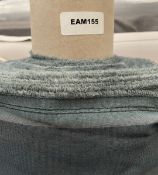 1 x Roll of Linwood Velvet Upholstery Fabric in Teal - Approx 13 Metres Long - Ref: EAM155 -
