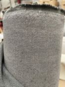 1 x Roll of Olicana Linen Upholstery Fabric in a Dark Grey Colourway - Approx. 13 Metres Long - Ref: