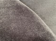 1 x Roll Of 10 Metres Of Velvet Charcoal Upholstery Fabric - Ref: HF252 - CL1088 - Location:
