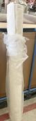 1 x Roll of Commercial Grade Textured Loop Bouclé Upholstery Fabric in Off-White - Approx 9 Metres