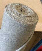 1 x 10M Roll Of Neutral Beige, Taupe Upholstery Fabric With A Soft Wool-Style Texture, Suitable