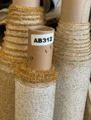 3 x Assorted Rolls Of Linwood Upholstery Fabric In Ochre - Ref: AB312 - CL1088 - Location: