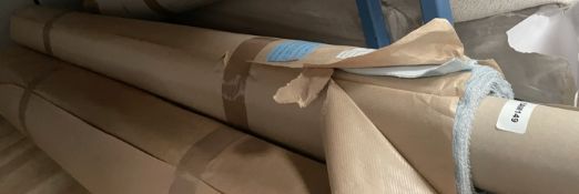 1 x Roll of British Velvets Ltd ‘Vintage CR’ Commercial Grade Velvet Upholstery Fabric in Blue -