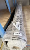 1 x Roll of Designer Belgian-Made Upholstery Fabric in a Geometric Pattern, Approx. 7m x 140cm -