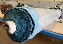 1 x 19M Roll Of Harlequin “Boho” Upholstery Fabric In Marine Teal, Contract-Grade With Fr