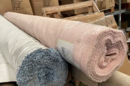 1 x Roll Of 8.5 Metres Of Quality Upholstery Fabric In A Soft Pale Pink Tone, Identified As “