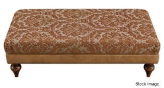 1 x Buckingham Luxury Footstool Upholstered in a Premium Adoksan Fabric - Original Price £725.00 -