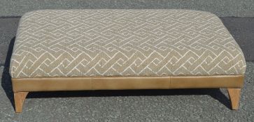 1 x Savannah Luxury Footstool, Upholstered in a Premium Fabric - Original Price £550.00 - Ref: N/N