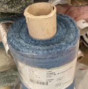1 x Roll Of Loaf “Sanna – Easy Blue Clever Linen” Upholstery Fabric – Approx. 12 Metres - Ref: HF239