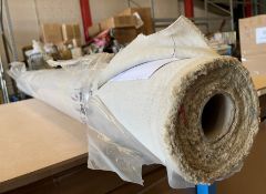 1 x 14M Roll Of Upholstery Fabric In “Linara Limestone” Colourway, Width Approx 140Cm, Fr Treated To