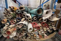 1 x Job Lot Of Approx.110 Rolls Of Upholstery And Furnishing Fabrics In A Wide Variety Of