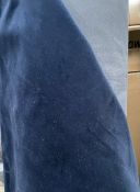 1 x Large Roll of British Velvet Ltd Commercial Grade Velvet Upholstery Fabric in French Navy