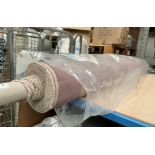 1 x 12M Roll Of “Willow Latte” Fr Upholstery Fabric. Neutral Brown Taupe Woven Finish With Durable
