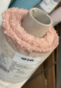 1 x Roll Of 12 Metres Of Upholstery Fabric By Loaf, “Clever Softie” Range, In Blush Pink Textured