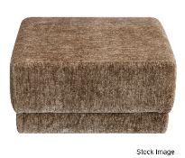 1 x Dune Luxury Footstool, Upholstered in a Premium Balmoral Thatch Fabric - Original Price £600.00