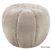 1 x Seabuoy Luxury Foot Stool Upholstered in a Premium 'Meadow' Fabric - Original Price £415.00