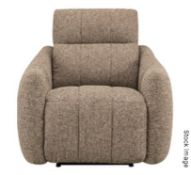 1 x Sirocco 1-Seater Armchair, Upholstered in a Premium 'Tana 301' Fabric