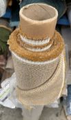 1 x Roll Of Approx 6 Metres Of “Sofas & Stuff” Whernside Corn Upholstery Fabric – Chevron Weave -