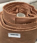 1 x Roll of Commercial Grade Chenille Upholstery Fabric in a Rust Tone - Approx 5 Metres Long - Ref: