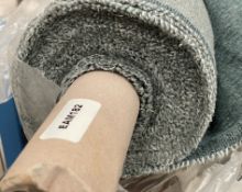 1 x 14M Roll Of Upholstery Fabric By Mobus Fabrics Ltd, “Willow Capri” Range, In Grey Textured