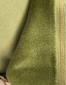 1 x Roll Of Approx 6 Metres Of Genuine Linwood Velvet Upholstery Fabric In A Contemporary Lime