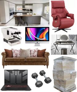 21st May: GENERAL AUCTION - Fitted Kitchen, Garden Centre Pallet Job Lots, Gym Equipment, Luxury Homewares, Designer Furniture, Computers & More
