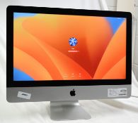1 x Apple iMac 21.5 Inch Desktop Computer - Features an Intel i5-7360u Processor, 8GB Ram, Intel