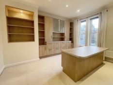 1 x Fitted Study / Home Office Suite, Comprising Extensive Wall-Mounted And Floor-Standing Cabinetry