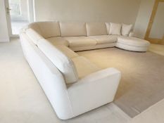1 x Substantial Modular Corner Sofa By Seven (Italy), Large-Scale Contemporary Sectional Sofa In A