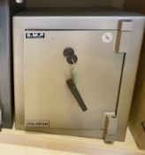 1 x Smp 'Salopian' Heavy Duty Steel Security Safe, Manufactured By S.M.P Security Ltd., Telford (Uk)