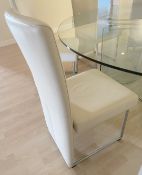Set of 8 x Rolf Benz 7400 Luxury Leather Dining Chairs