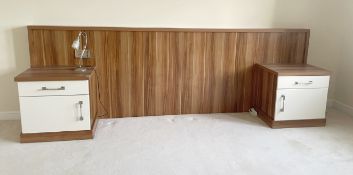 1 x Bespoke Fitted Headboard With Integrated Bedside Drawer Units, Designed For A Double Bed