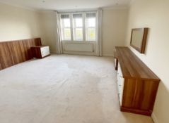 1 x Quality Fitted Main Bedroom Carpet In Light Cream Finish, Complete With Cloud 9 Underlay