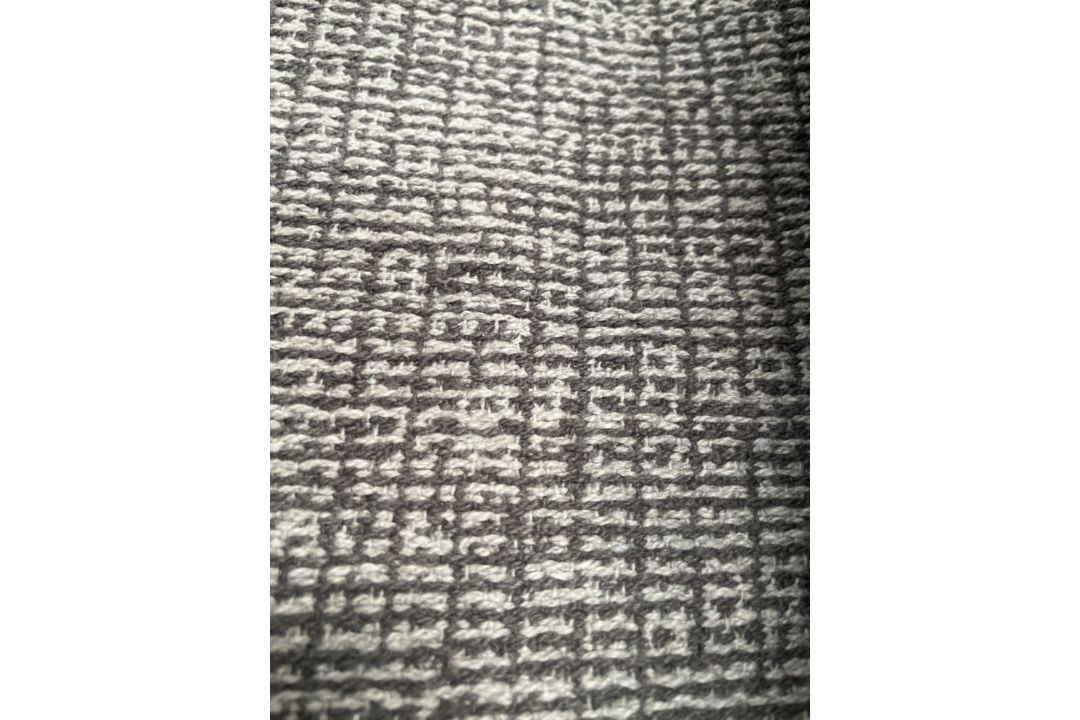 1 x 5-7m Roll Of Designer Woven Textured Upholstery Fabric In Grey & Silver - Ref: BGTMK121 - Image 2 of 12