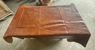 1 x Premium Genuine Upholstery Leather Hide Featuring A Natural Soft Grain Texture And