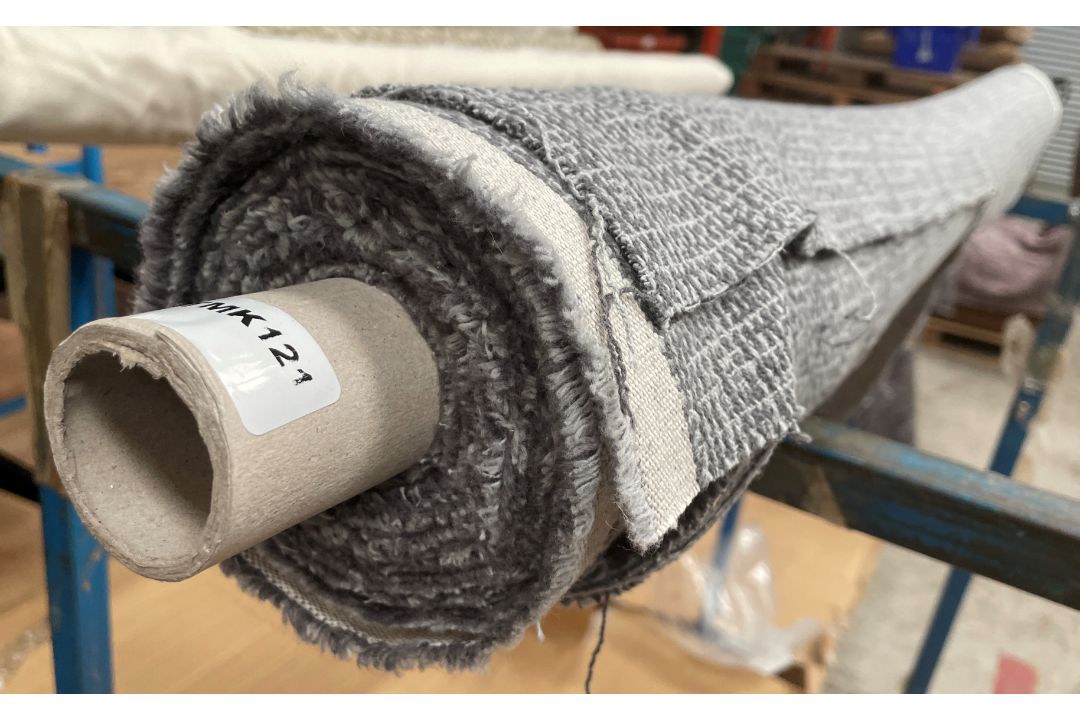 1 x 5-7m Roll Of Designer Woven Textured Upholstery Fabric In Grey & Silver - Ref: BGTMK121 - Image 10 of 12