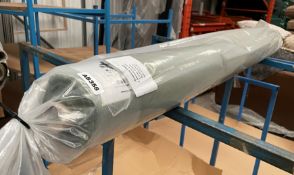 1 x 12 Metre Roll Of Designer Heavyweight Woven Plain Textured Weave Upholstery Fabric In Olive