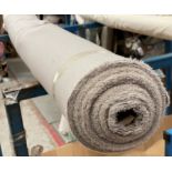 1 x 21 Metre Roll Of Luxurious Heavyweight Upholstery Fabric In An Elegant Warm Stone / Taupe